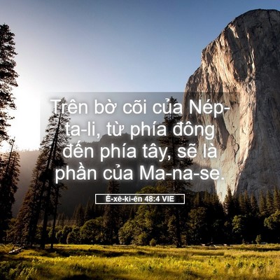 Picture 05 - Ê-xê-ki-ên 48:4 VIE - Trên bờ cõi của Nép-ta-li, từ phía - Bible Verse Picture