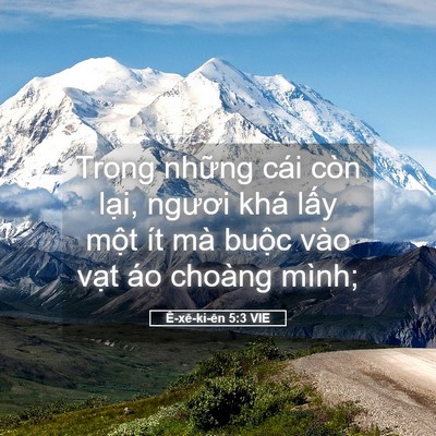 Picture 05 - Ê-xê-ki-ên 5:3 VIE - Trong những cái còn lại, ngươi khá lấy - Bible Verse Picture