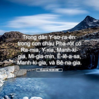 Picture 05 - Ê-xơ-ra 10:25 VIE - Trong dân Y-sơ-ra-ên: trong con cháu - Bible Verse Picture