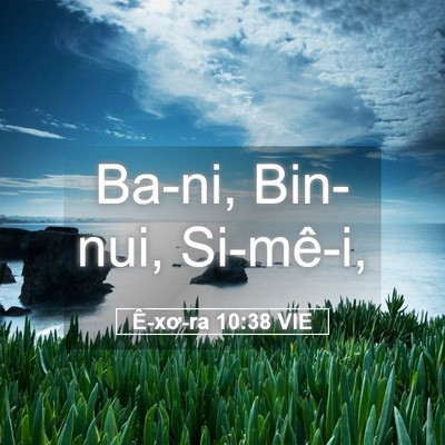 Picture 05 - Ê-xơ-ra 10:38 VIE - Ba-ni, Bin-nui, - Bible Verse Picture