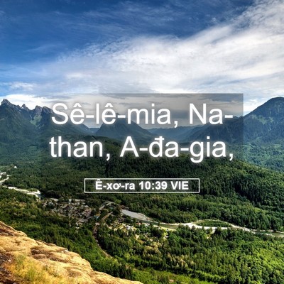 Picture 05 - Ê-xơ-ra 10:39 VIE - Sê-lê-mia, Na-than, - Bible Verse Picture