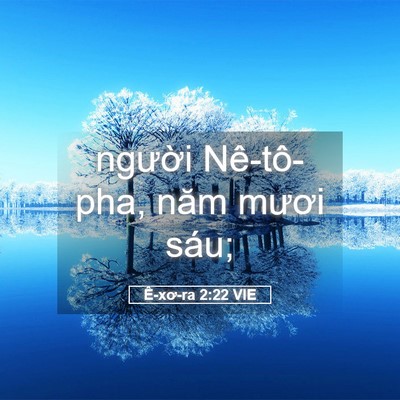 Picture 05 - Ê-xơ-ra 2:22 VIE - người Nê-tô-pha, năm mươi - Bible Verse Picture