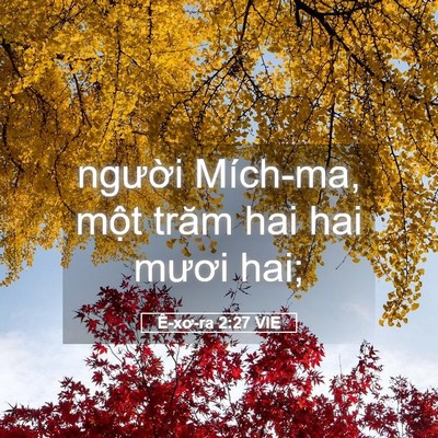 Picture 05 - Ê-xơ-ra 2:27 VIE - người Mích-ma, một trăm hai hai mươi - Bible Verse Picture