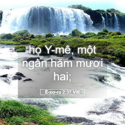 Picture 05 - Ê-xơ-ra 2:37 VIE - họ Y-mê, một ngàn hăm mươi - Bible Verse Picture