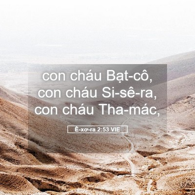 Picture 05 - Ê-xơ-ra 2:53 VIE - con cháu Bạt-cô, con cháu Si-sê-ra, con - Bible Verse Picture