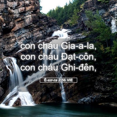 Picture 05 - Ê-xơ-ra 2:56 VIE - con cháu Gia-a-la, con cháu Đạt-côn, con - Bible Verse Picture