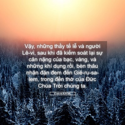 Picture 05 - Ê-xơ-ra 8:30 VIE - Vậy, những thầy tế lễ và người - Bible Verse Picture