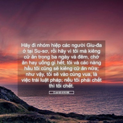 Picture 05 - Ê-xơ-tê 4:16 VIE - Hãy đi nhóm hiệp các người Giu-đa ở - Bible Verse Picture