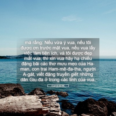 Picture 05 - Ê-xơ-tê 8:5 VIE - mà rằng: Nếu vừa ý vua, nếu tôi - Bible Verse Picture