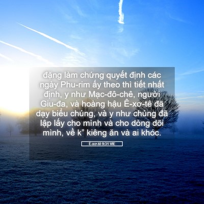 Picture 05 - Ê-xơ-tê 9:31 VIE - đặng làm chứng quyết định các ngày - Bible Verse Picture