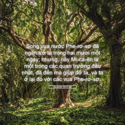Picture 05 - Ða-ni-ên 10:13 VIE - Song vua nước Phe-rơ-sơ đã ngăn trở ta - Bible Verse Picture