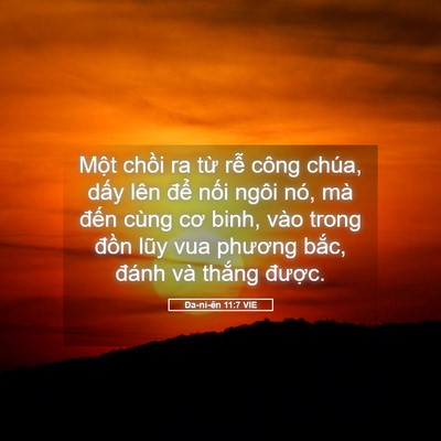 Picture 05 - Ða-ni-ên 11:7 VIE - Một chồi ra từ rễ công chúa, dấy lên - Bible Verse Picture