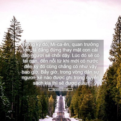Picture 05 - Ða-ni-ên 12:1 VIE - Trong kỳ đó, Mi-ca-ên, quan trưởng lớn, - Bible Verse Picture
