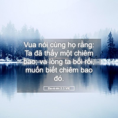 Picture 05 - Ða-ni-ên 2:3 VIE - Vua nói cùng họ rằng: Ta đã thấy một - Bible Verse Picture