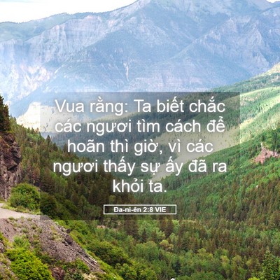 Picture 05 - Ða-ni-ên 2:8 VIE - Vua rằng: Ta biết chắc các ngươi tìm - Bible Verse Picture