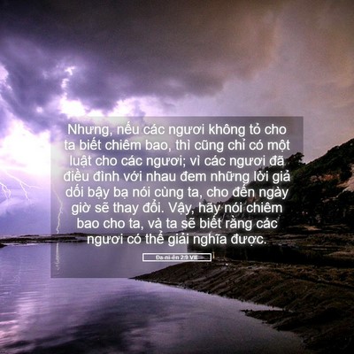 Picture 05 - Ða-ni-ên 2:9 VIE - Nhưng, nếu các ngươi không tỏ cho ta - Bible Verse Picture
