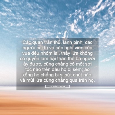 Picture 05 - Ða-ni-ên 3:27 VIE - Các quan trấn thủ, lãnh binh, các người - Bible Verse Picture