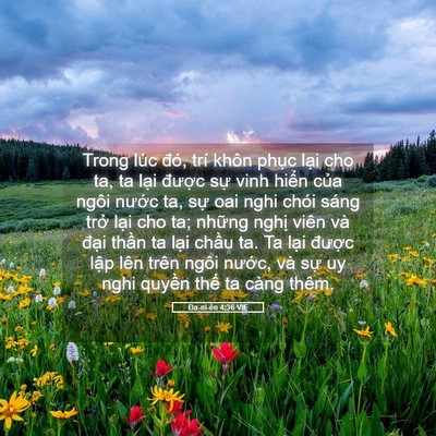 Picture 05 - Ða-ni-ên 4:36 VIE - Trong lúc đó, trí khôn phục lại cho ta, - Bible Verse Picture