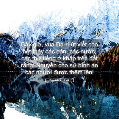Picture 05 - Ða-ni-ên 6:25 VIE - Bấy giờ, vua Đa-ri-út viết cho hết - Bible Verse Picture