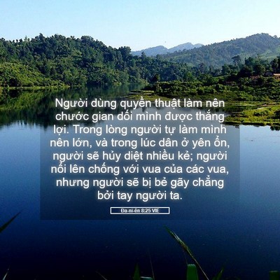 Picture 05 - Ða-ni-ên 8:25 VIE - Người dùng quyền thuật làm nên chước - Bible Verse Picture