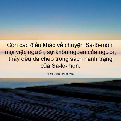 Picture 06 - 1 Các Vua 11:41 VIE - Còn các điều khác về chuyện - Bible Verse Picture