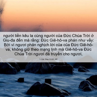 Picture 06 - 1 Các Vua 13:21 VIE - người liền kêu la cùng người của - Bible Verse Picture