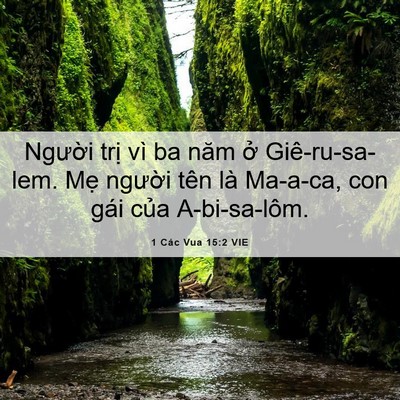 Picture 06 - 1 Các Vua 15:2 VIE - Người trị vì ba năm ở Giê-ru-sa-lem. - Bible Verse Picture