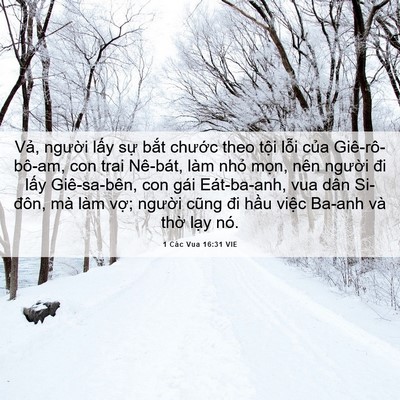 Picture 06 - 1 Các Vua 16:31 VIE - Vả, người lấy sự bắt chước theo - Bible Verse Picture