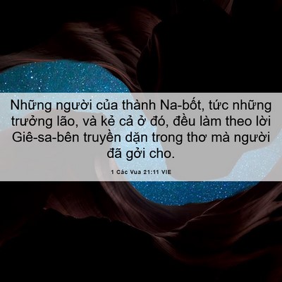 Picture 06 - 1 Các Vua 21:11 VIE - Những người của thành Na-bốt, tức - Bible Verse Picture