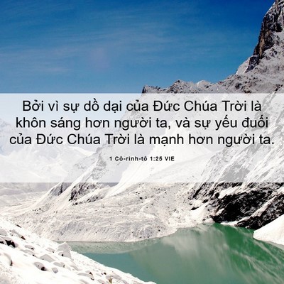 Picture 06 - 1 Cô-rinh-tô 1:25 VIE - Bởi vì sự dồ dại của Đức Chúa - Bible Verse Picture