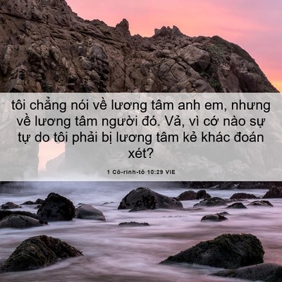 Picture 06 - 1 Cô-rinh-tô 10:29 VIE - tôi chẳng nói về lương tâm anh em, - Bible Verse Picture