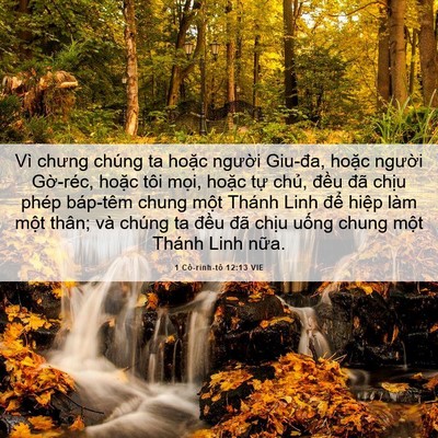 Picture 06 - 1 Cô-rinh-tô 12:13 VIE - Vì chưng chúng ta hoặc người Giu-đa, - Bible Verse Picture