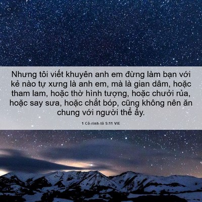 Picture 06 - 1 Cô-rinh-tô 5:11 VIE - Nhưng tôi viết khuyên anh em đừng làm - Bible Verse Picture
