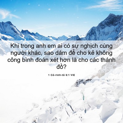 Picture 06 - 1 Cô-rinh-tô 6:1 VIE - Khi trong anh em ai có sự nghịch cùng - Bible Verse Picture