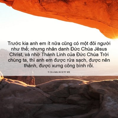 Picture 06 - 1 Cô-rinh-tô 6:11 VIE - Trước kia anh em ít nữa cũng có một - Bible Verse Picture