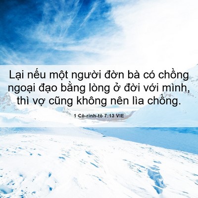 Picture 06 - 1 Cô-rinh-tô 7:13 VIE - Lại nếu một người đờn bà có chồng - Bible Verse Picture