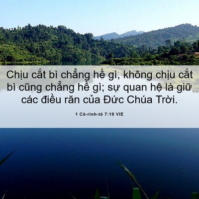 Picture 06 - 1 Cô-rinh-tô 7:19 VIE - Chịu cắt bì chẳng hề gì, không chịu - Bible Verse Picture