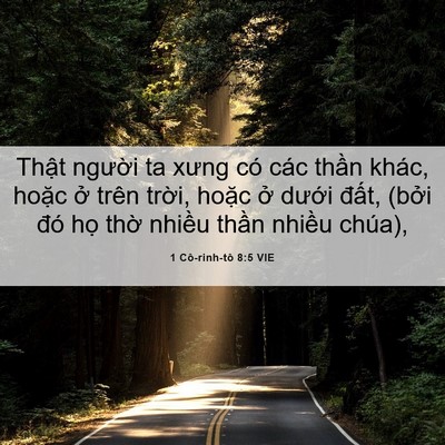 Picture 06 - 1 Cô-rinh-tô 8:5 VIE - Thật người ta xưng có các thần khác, - Bible Verse Picture