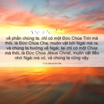 Picture 06 - 1 Cô-rinh-tô 8:6 VIE - về phần chúng ta, chỉ có một Đức - Bible Verse Picture