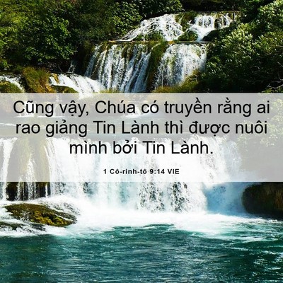 Picture 06 - 1 Cô-rinh-tô 9:14 VIE - Cũng vậy, Chúa có truyền rằng ai rao - Bible Verse Picture
