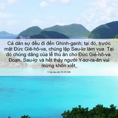 Picture 06 - 1 Sa-mu-ên 11:15 VIE - Cả dân sự đều đi đến Ghinh-ganh; - Bible Verse Picture