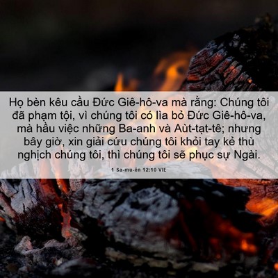 Picture 06 - 1 Sa-mu-ên 12:10 VIE - Họ bèn kêu cầu Đức Giê-hô-va mà - Bible Verse Picture