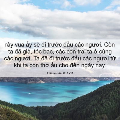 Picture 06 - 1 Sa-mu-ên 12:2 VIE - rày vua ấy sẽ đi trước đầu các - Bible Verse Picture