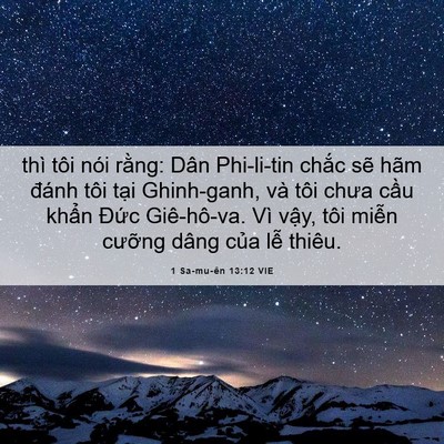 Picture 06 - 1 Sa-mu-ên 13:12 VIE - thì tôi nói rằng: Dân Phi-li-tin chắc - Bible Verse Picture