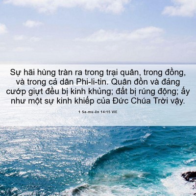 Picture 06 - 1 Sa-mu-ên 14:15 VIE - Sự hãi hùng tràn ra trong trại quân, - Bible Verse Picture