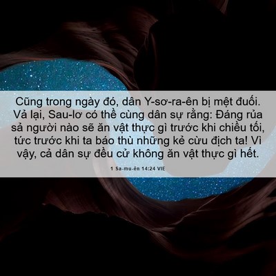 Picture 06 - 1 Sa-mu-ên 14:24 VIE - Cũng trong ngày đó, dân Y-sơ-ra-ên bị - Bible Verse Picture