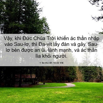 Picture 06 - 1 Sa-mu-ên 16:23 VIE - Vậy, khi Đức Chúa Trời khiến ác thần - Bible Verse Picture