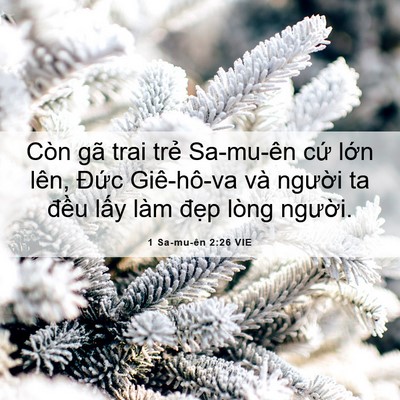 Picture 06 - 1 Sa-mu-ên 2:26 VIE - Còn gã trai trẻ Sa-mu-ên cứ lớn lên, - Bible Verse Picture