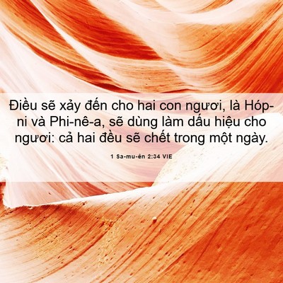 Picture 06 - 1 Sa-mu-ên 2:34 VIE - Điều sẽ xảy đến cho hai con ngươi, - Bible Verse Picture