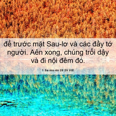 Picture 06 - 1 Sa-mu-ên 28:25 VIE - để trước mặt Sau-lơ và các đầy tớ - Bible Verse Picture